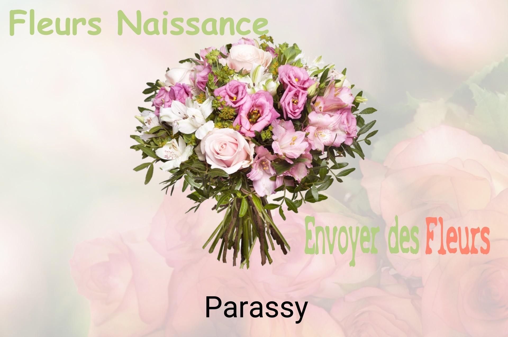Bouquet de fleurs de naissance livré à Parassy